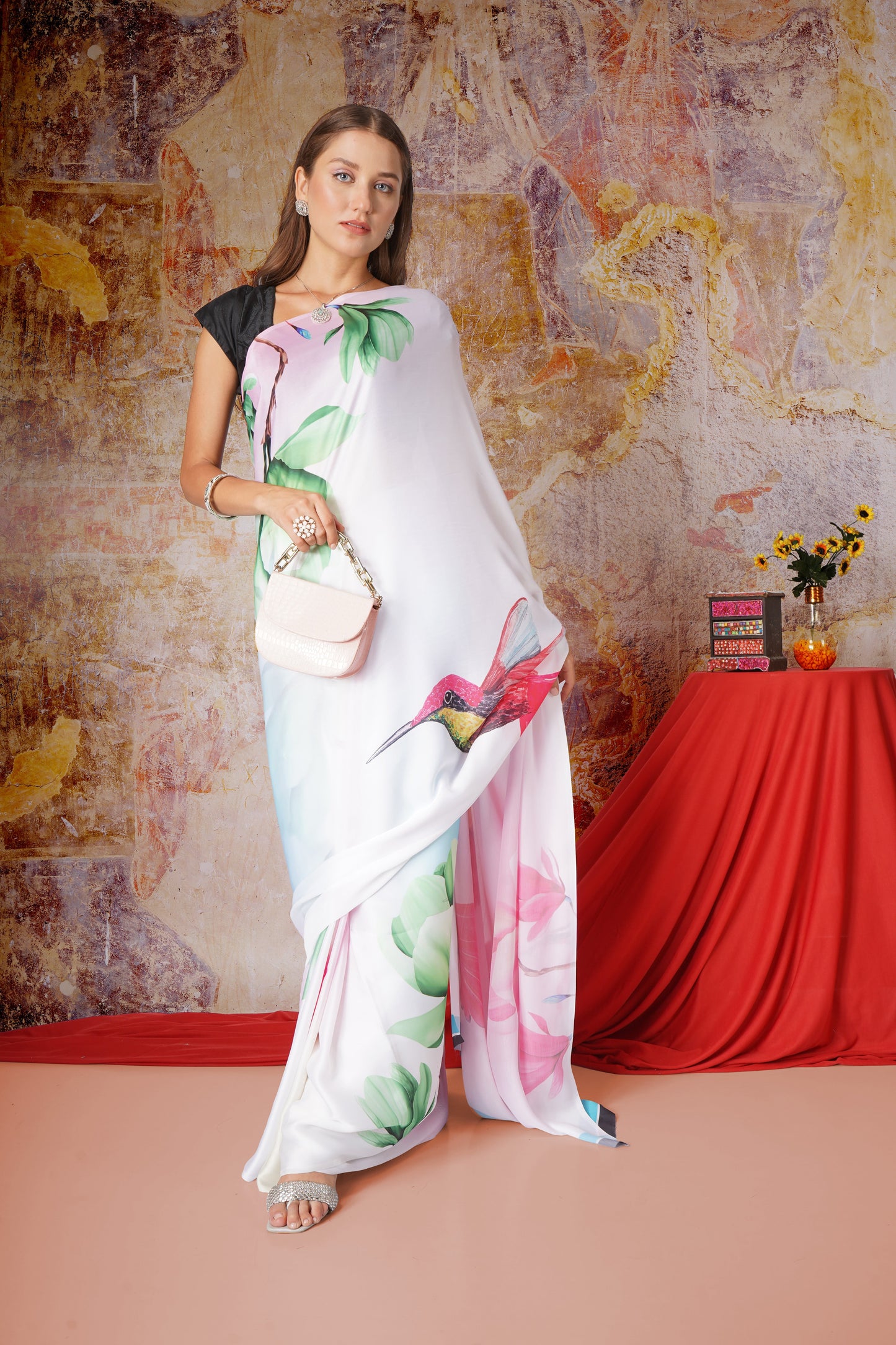 Grishma - Satin Georgette Saree