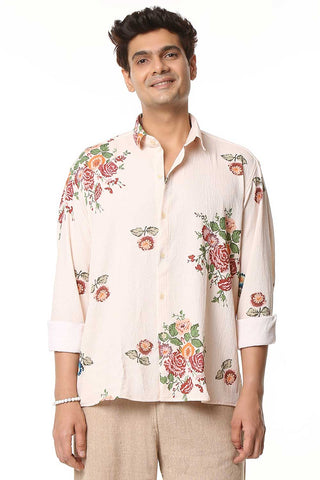 Mysore Blossom I Luxury Popcorn Material I Men Shirt