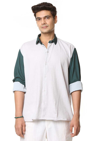 Kasaul Greens | Luxury Popcorn Material | Men Shirt