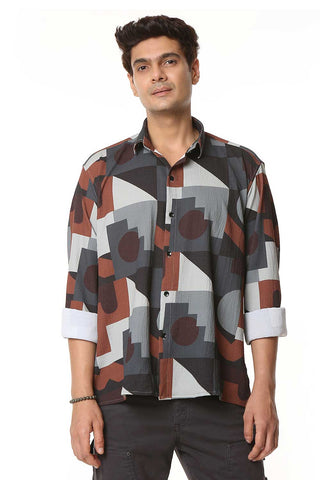 Chandigarh Matrix | Luxury Popcorn Material I Men Shirt