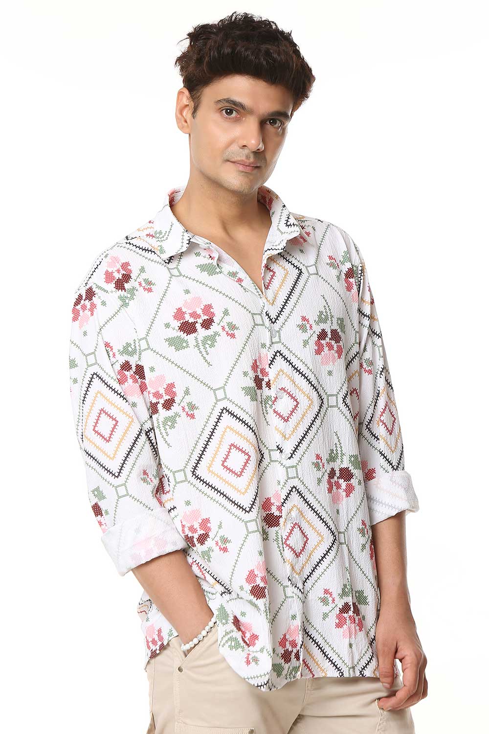 Surat Sparkle | Luxury Popcorn Material I Men Shirt