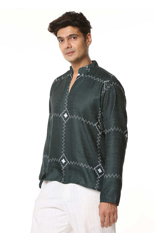 Ajrakh | Korean Shirt Kurta