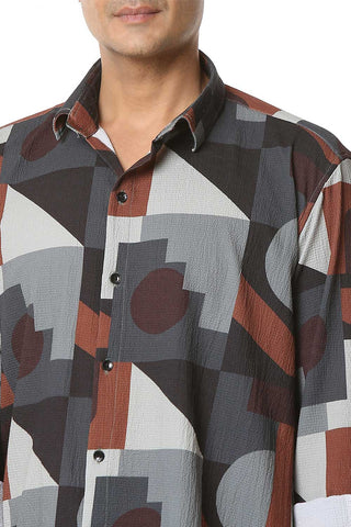 Chandigarh Matrix | Luxury Popcorn Material I Men Shirt