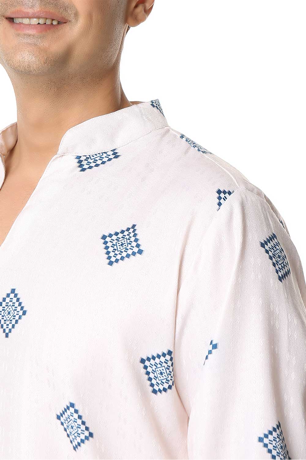 Ikkat | Korean Shirt Kurta