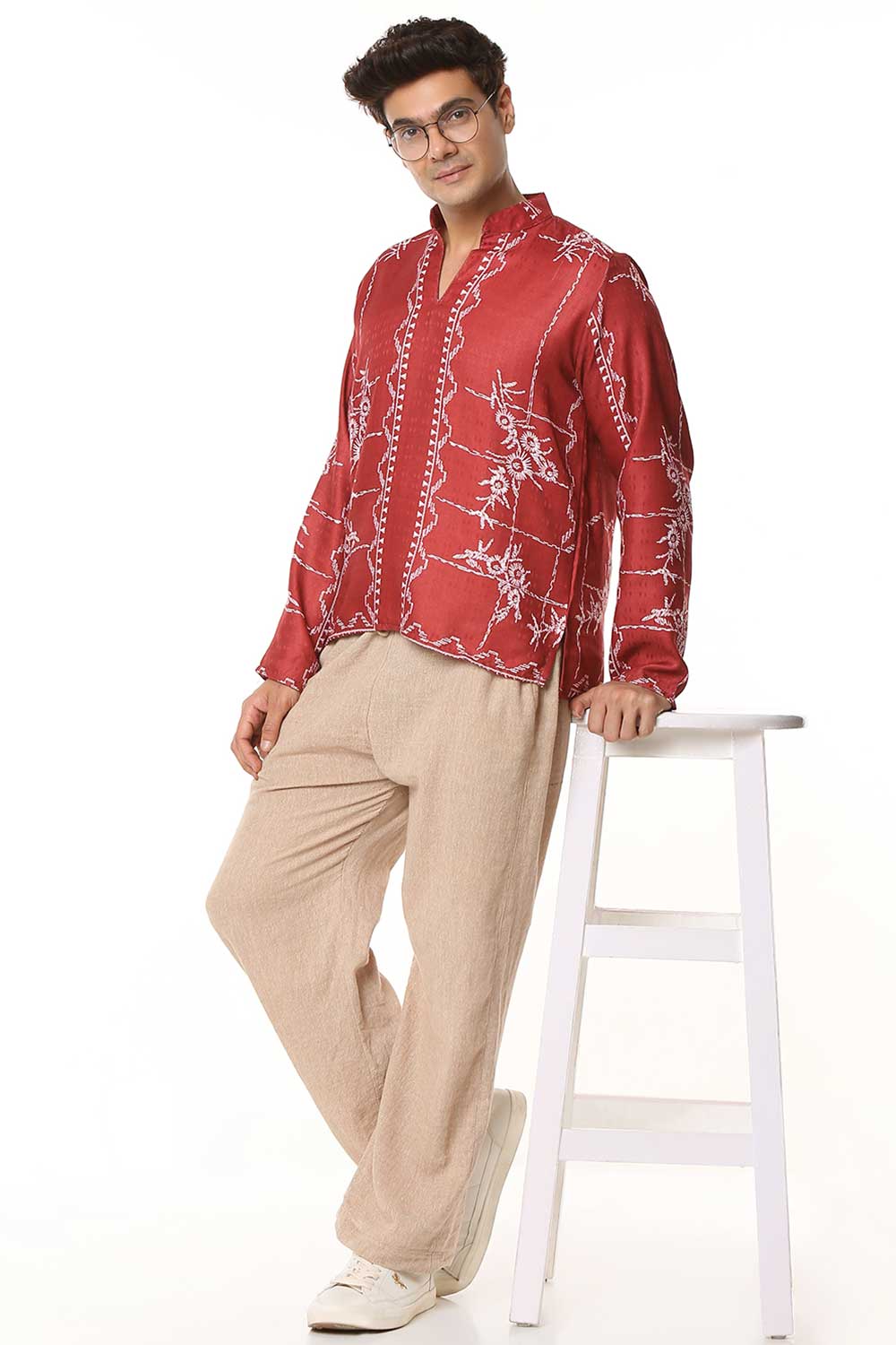 Kalamkari I Korean Shirt Kurta