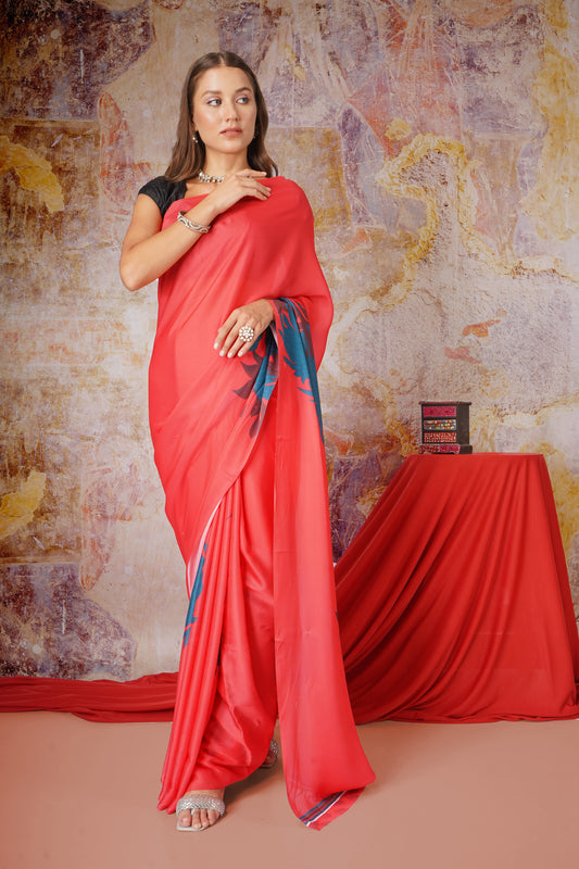 Kamini - Satin Georgette Saree