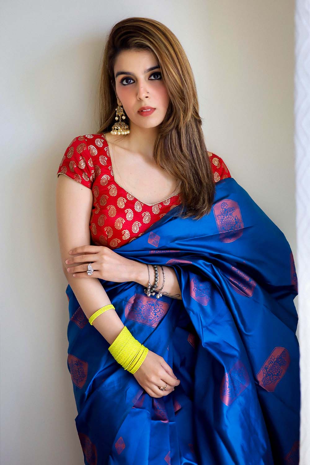 Avimukta I Banarasi Silk Saree I Royal Blue