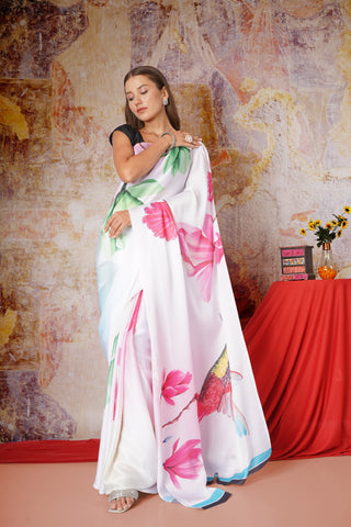 Grishma - Satin Georgette Saree