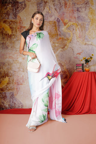 Grishma - Satin Georgette Saree