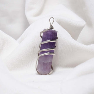 Amethyst Crystal Pendant (Without Chain)