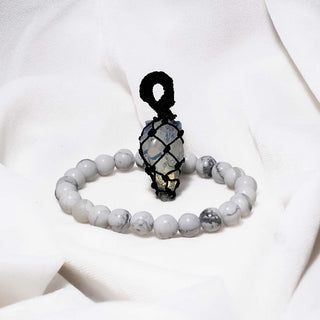 Anxiety Free Combo (Opalite Pendant (without chain) + Howlite Bracelet)