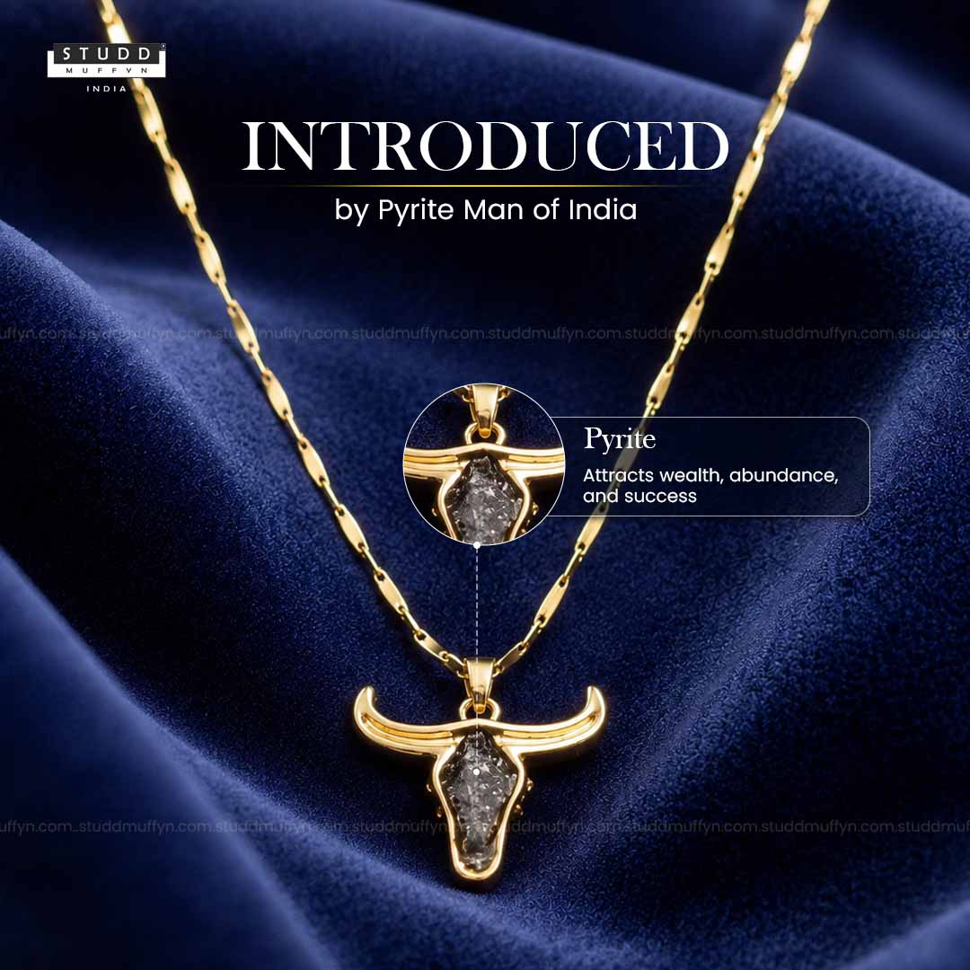 Guardian Bull Pendant - 24k Gold Tone Plated [ Gold Chain ]