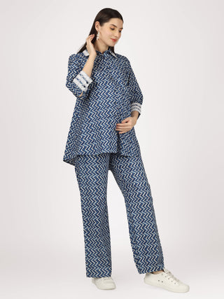 Sky & See Blue Cotton Co-Ord Set