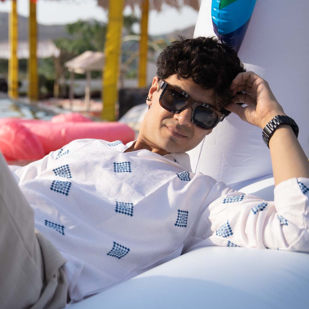 Ikkat | Korean Shirt Kurta
