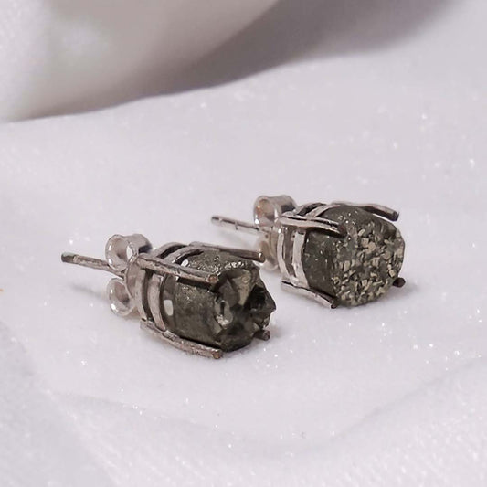 Pyrite Studd Earrings