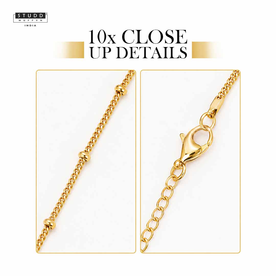 Golden Satellite Chain - 24K Gold Plated