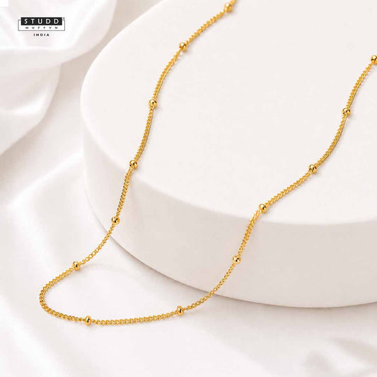 Golden Satellite Chain - 24K Gold Plated