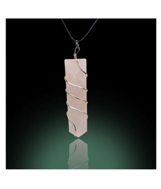 Rose Quartz Crystal  (Pendant without chain)