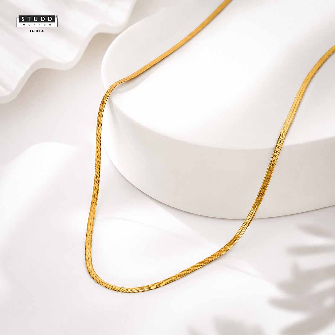 VELORE Snake Chain – 18K Gold Tone Plated [ PACK OF 2 ]