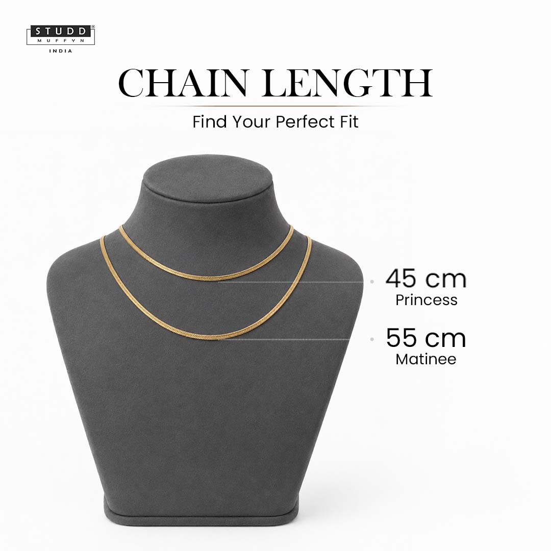 VELORE Snake Chain – 18K Gold Tone Plated [ PACK OF 2 ]