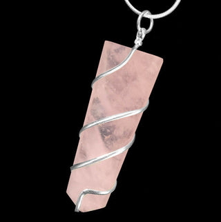 Rose Quartz Crystal  (Pendant without chain)