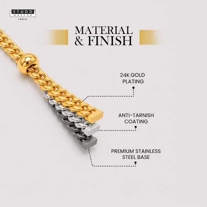 Golden Satellite Chain - 24K Gold Plated