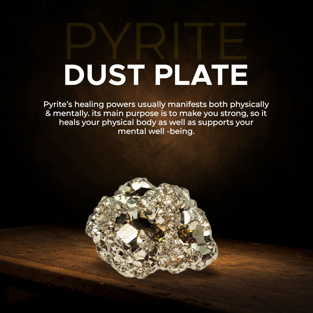 Pyrite & Selenite Dust Plate