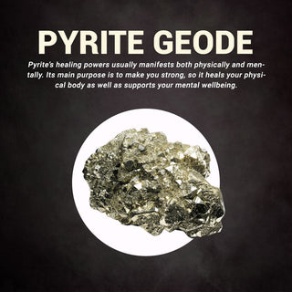 Raw Pyrite Geode Stone